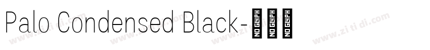 Palo Condensed Black字体转换